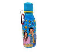 BORRACCIA ME CONTRO TE 430 ML BOTTIGLIA BAMBINI IN PLASTICA BPA FRE LUI E SOFI (Azzurro)