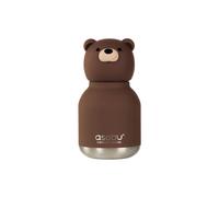 Mini Bestie - Borraccia per bambini con simpatico personaggio da collezione, per ragazze e ragazzi, a tenuta stagna, in acciaio inossidabile, senza BPA, con cinturino e clip, bottiglia isolata per