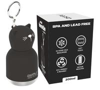 Mini Bestie - Borraccia da collezione per tutte le età, a tenuta stagna, in acciaio inossidabile, senza BPA, con cinturino e clip, bottiglia termica per viaggi, lavoro e regali