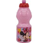 Borraccia Minnie Disney in plastica riutilizzabile BPA Free bottiglia con ciuccio per bambini capacità 400 ml