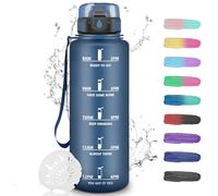 Borraccia Motivazionale 1,5l, Borraccia Palestra, a Prova di Perdite, Borraccie con Orari per Bere, Borracce 1 litro e mezzo per Adulto, Ciclismo, Lavoro, Scuola, Ufficio, Trekking, Fitness, Yoga