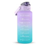 Borraccia motivazionale da 1,8 litri, con cannuccia e spazzola, a prova di perdite, senza BPA, riutilizzabile, per bere abbastanza acqua ogni giorno per fitness, palestra, attività sportive