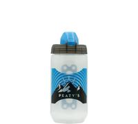 Peaty's Fidlock Lockin, borraccia magnetica da 450 ml per bicicletta, con supporto, accessorio per mountain bike e ciclismo, alternativa premium alla gabbia, torsione e rilascio, Sunrise Clear