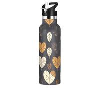Borraccia per bambini a forma di cuore di mezzanotte, a prova di perdite, senza BPA, con manico, isolata sottovuoto, per viaggi, campeggio, sport termo de agua para hombre