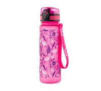 Baagl Borraccia per bambini, impermeabile, da 500 ml, per scuola, sport, per ragazze, Tritan (fenicottero)