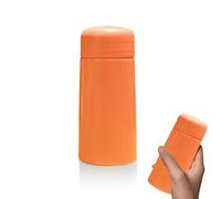 Borraccia per bambini, mini bottiglie d'acqua in metallo da 150 ml Tazza da viaggio per caffè isolata sotto vuoto in acciaio inossidabile Bottiglia isolata carina(Rosso)