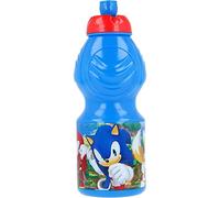Borraccia per bambini, Sonic, bottiglia in plastica riutilizzabile, BPA Free, capacità 400 ml