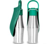 Borraccia per cani a prova di perdite, 750 ml, dimensioni compatte per un facile trasporto durante viaggi, escursioni, passeggiate e attività all'aperto con animali domestici, in acciaio inossidabile