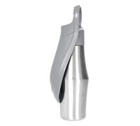 Borraccia per cani da 750 ml, bottiglia d'acqua isolata in acciaio , borraccia per cani con abbeveratoio per cani, bottiglia d'acqua portatile per cani e gatti animali domestici all'aperto, grigio