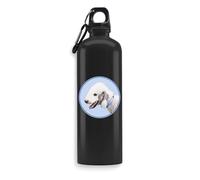Borraccia per gli amanti dei cani, con acquerello, Bedlington Terrier, borraccia per bevande, bottiglia da viaggio, bottiglia per sport all'aria aperta