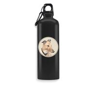 Borraccia per gli amanti dei cani, con levriero, per bevande, da viaggio, per sport all'aria aperta