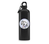 Borraccia per gli amanti dei cani, con scritta inglese "Watercolor", per bevande, da viaggio, per sport all'aria aperta