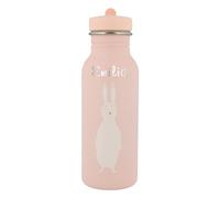 Borraccia personalizzata con coniglietto rosa (500 ml) in acciaio inox con nome per ragazze e ragazzi, a prova di perdite e adatta ai bambini, Trixie Baby