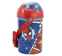 BORRACCIA POP-UP SPIDERMAN MARVEL BOTTIGLIA IN PLASTICA RIUTILIZZABILE CON TRACOLLA 450 ML