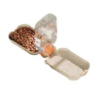 Borraccia portatile per cani e ciotola per cibo, dispenser da viaggio a prova di fuoriuscite per animali domestici, ideale per escursioni, spiaggia e attività all'aperto