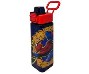 BORRACCIA QUADRATA SPIDERMAN MARVEL 500 ML IN PLASTICA CON APERTURA A SCATTO