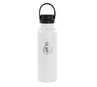 safta KINETICO SPAIN S.L.U. Real Madrid 1ª attrezzatura 24/25 - Bottiglia di acqua, in acciaio inox, doppio isolamento, 12 ore di bevanda calda e 24 ore di bevande fredde, 7,3 x 25 cm, 600 ml,