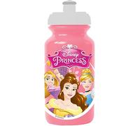 Borraccia rosa per bambine in plastica Disney Principesse da 380 ml con chiusura antigoccia e banda antiscivolo