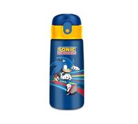 Seven Borraccia Kid Sonic, Blu, 460 ml, Acciaio Inox, BPA free, Ermetica, Caldo 12h/freddo 24 h, A prova di perdite, Riutilizzabile, Scuola, Sport, Viaggio, Bambino, Idea regalo