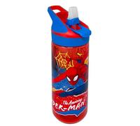 Borraccia Spider-Man Marvel 620 ml in Tritan Bottiglia Pop-Up con Cannuccia Integrata e Manico Senza BPA per Bambini Scuola Sport e Tempo Libero
