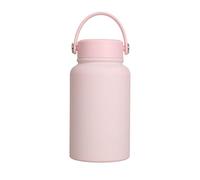 Borraccia sportiva a bocca larga da 650 ml, isolata sottovuoto, in acciaio inox, ritenzione del freddo, termica per attività all'aperto, grande capacità, thermos in acciaio inox