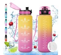 Borraccia Sportiva, Borraccia 1500ml, Borraccia Sport, Borracce ciclismo, Senza BPA & Prova di Perdite, Borracce per Bambini, Adulto, Bici, Scuola, Ufficio, Yoga
