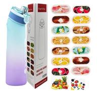 Borraccia sportiva da 700 ml con cialde in 14 gusti, il materiale tritan non ha paura delle alte temperature e il sapore naturale di frutta estratto rende l'acqua potabile sicura e gustosa.0 Zucchero
