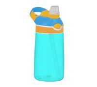 Borraccia sportiva in tinta unita blu brillante con cannuccia a prova di perdite, tazza da viaggio per scuola e sport all'aria aperta termos para agua