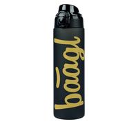 Baagl Borraccia per bambini, a prova di perdite, 700 ml, per la scuola e lo sport, per ragazzi, ragazze, versatile e pratica bottiglia con coperchio richiudibile (oro)