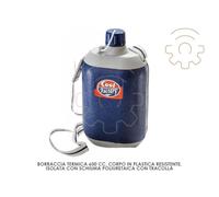 Borraccia termica 1000cc in plastica isolata con schiuma poliuretanica tracolla