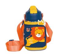 Borraccia Termica 350 ml con Cannuccia e Portaborraccia Sj Gang/SEVEN (leone)