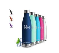 Borraccia Termica, 500 ml Borraccia Bambini, Thermos per Bevande Calde, Senza BPA, Borraccia Acciaio Inox, Senza Perdite, Borracce Termiche, Acciaio Inossidabile 18/8, per Scuole, Outdoor, Campeggio