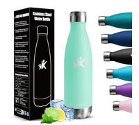 Borraccia Termica, 500ml Borraccia Acciaio Inox, Borraccia Palestra senza Perdite & BPA, Borracce Termiche, Bottiglia Termica per Scuola, Ciclismo, Lavoro - Bevande Calde per 12 Ore & Fredde 24 Ore