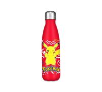 Seven Borraccia Pokemon, Rosso, 500 ml, Acciaio Inox, BPA free, Ermetica, Caldo 12h/Freddo 24h, A prova di perdite, Scuola, Sport, Viaggio, Per bambini, Idea regalo