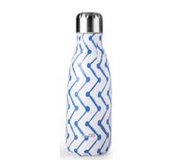 Borraccia Termica a Doppia Parete 0,35 l, Design Zigzag, Ideale per Mantenere Bevande Fredde o Calde per Ore, Portare Ovunque.