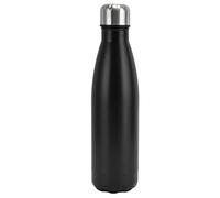 Borraccia termica a forma di, in acciaio inox, portatile, resistente, isolata, da viaggio, per campeggio, escursionismo, sport, scuola, palestra, ufficio, casa, picnic, hot yoga, (Nero opaco)