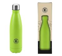 Bottiglia Borraccia Termica in Acciaio 500 ml MYPIKY 25 cm Doppia Parete: Parete Interna in Acciaio Inox 304 Parete Esterna in Acciaio Inox 24 Ore Fresca 12 Ore Calda (Verde Mela)