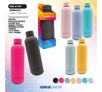 Borraccia termica alluminio collo a bottiglia TintaUnita Excellent 550ml Soft to