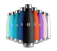 Borraccia Termica Bambini 500ML, Senza BPA, Borraccia Bambini, Acciaio Inossidabile 18/8, Borracce Termiche, Bottiglia Termica A Prova di Perdite, Borraccia Acciaio Inox per Scuola, Ragazzi, Ragazze