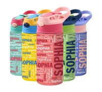 Borraccia Termica Bambini Personalizzata, Borraccia Bambini con Nome, Borracce Personalizzate senza BPA, Ideale Fuori Casa, in Gita, a Scuola, Attività all'aperto 350 ml