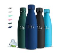 Borraccia Termica, Borraccia 1 litro, Senza BPA, Borraccia Acciaio Inox, Senza Perdite, Borraccia Metallo, Isolato Sottovuoto, Borracce Termiche per Campeggio, Escursionismo, Fitness, Viaggio, Corsa