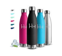 Borraccia Termica, Borraccia 750 ml, Senza BPA, Borraccia Acciaio Inox, Senza Perdite, Borracce Termiche, Isolato Sottovuoto, Borraccia Metallo, Facile da Trasportare, per Scuole, Fitness, Campeggio