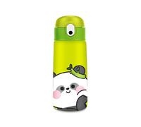 Borraccia termica chill & refill Tema panda Verde 460ml Acciaio bpa free