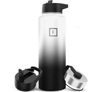 Borraccia Termica con Cannuccia - 650/950/1200/1800 ml - Isolata Bottiglia Termica a Prova di Perdite - a Doppia Parete Acciaio Inox Borracce Termiche Senza BPA per Sport Palestra Campeggio