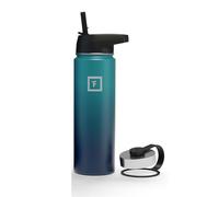 Borraccia Termica con Cannuccia - 650/950/1200/1800 ml - Isolata Bottiglia Termica a Prova di Perdite - a Doppia Parete Acciaio Inox Borracce Termiche Senza BPA per Sport Palestra Campeggio