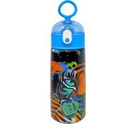 Borraccia Termica Con Cannuccia Bambini 460ml, Per Seven Sj Fan, Tema Animali, Acciaio Inox, Senza BPA, Bottiglia Acqua, Scuola e Tempo Libero (Tigre)