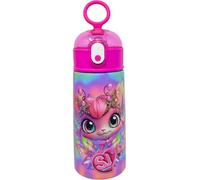 Borraccia Termica Con Cannuccia Bambini 460ml, Per Seven Sj Fan, Tema Animali, Acciaio Inox, Senza BPA, Bottiglia Acqua, Scuola e Tempo Libero (Gattino)