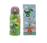 BORRACCIA TERMICA CON CANNUCCIA DINOSAURO 500 ML APERTURA AUTOMATICA - MPBB01DINOSAURO