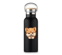 Borraccia termica con cucciolo di Spitz finlandese, stile Kawaii, bottiglia ecologica, tazza da caffè