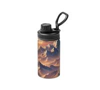 Borraccia termica da 350 ml, in acciaio inox, leggera, con montagna Nepal Everest